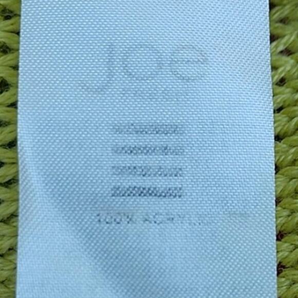 Joe Fresh Women's Sweater Lime Yellow Green Single Cable Tunic size Medium - Picture 8 of 8